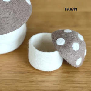 Mini Toadstool Trinket Box - 3 Colours