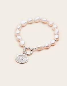 Whistle Pop: High Country Pearl Bracelet W&P Charm - Stirling silver