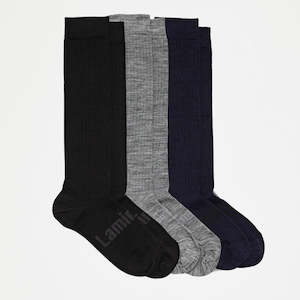 Merino Wool Knee High Socks | WOMAN | BLACK