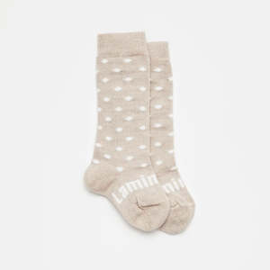 Merino Wool Knee High Socks | Baby | Truffle