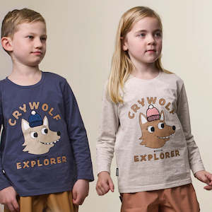 Long Sleeve T-Shirt Oatmeal Explorer