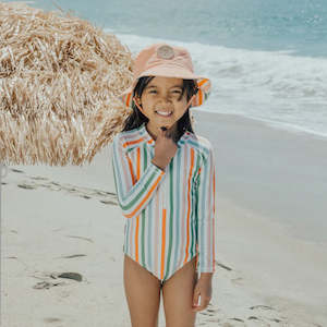 LONG SLEEVE SWIMSUIT - Summer Stripe