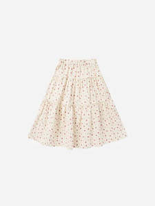 Tiered Midi skirt - Strawberry Field