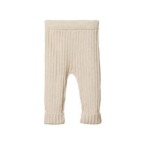 Lou cotton knit pants - Oatmeal