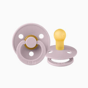 Colour Pacifier , Round - Dusky Lilac