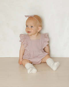 Childrens Clothing: Naomi Romper || Lavender