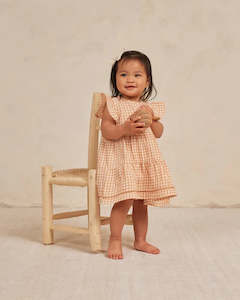 Childrens Clothing: Lily Dress || Melon Gingham