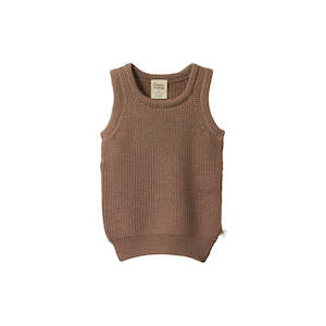 Merino knit vest - Sparrow