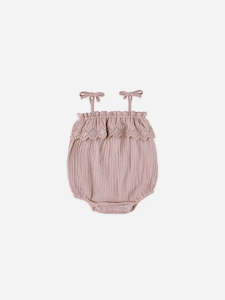 Ruffle Romper - Mauve