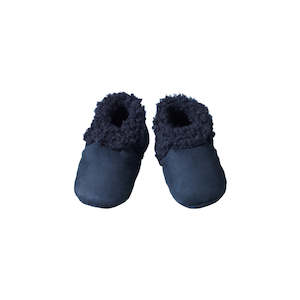 Childrens Shoes: Lambskin booties - Navy