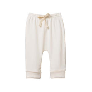 Cotton drawstring pants - Natural