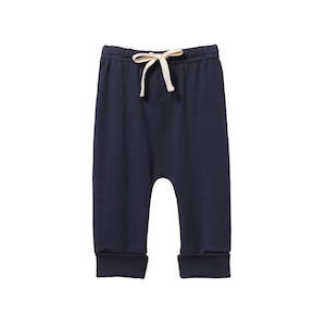 Cotton drawstring pants - Navy