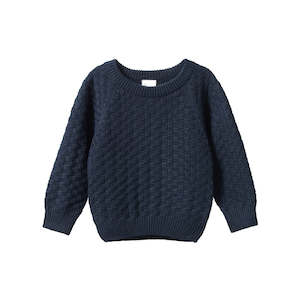 Billy jumper - NAVY BASKET KNIT