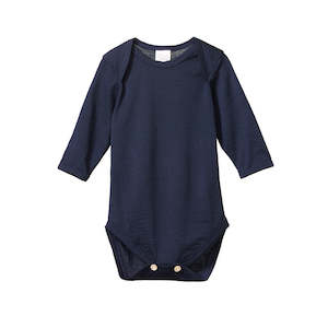 All: Merino long sleeve bodysuit - Navy