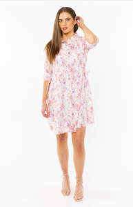 Womenswear: Indulgent Shirt Dress - Delicate Blossom