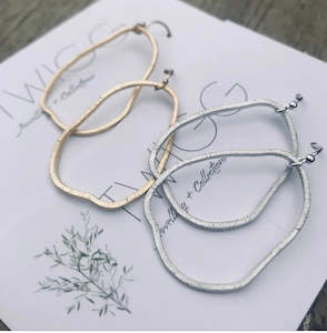 Askew Earrings - Silver