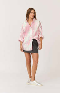 Womenswear: Tammy Shirt - Campari Stripe