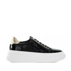 Sneakers: TAMARA LONODON BAILEY BLACK PAT GOLD