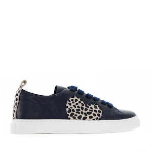 LE SANSA HEART NAVY LEOPARD