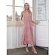 Drama The Label Salone Dress Blush Pink