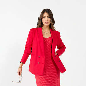 Drama The Label Brianna Blazer Scarlet