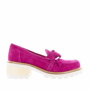 Premium Leather Boots: Bresley Dobbie Hot Pink