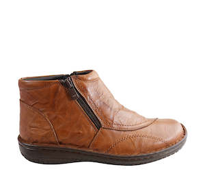 Premium Leather Boots: CABELLO 5250-27 TAN CRINKLE