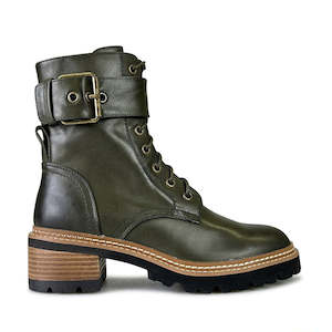 Premium Leather Boots: EOS LINE DARK OLIVE