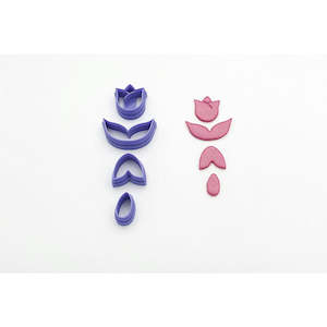 botanical: Tulip Drop Cutter - 4 pc set