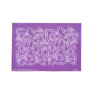 Paperclips Silk Screen Stencils