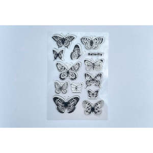 Texture: Large Butterflies Texture Stamp Sheet