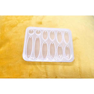 Moulds: Resin Earring Silicone Mould - Long Ovals