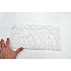 Alphabet & Numbers Silicone Mould