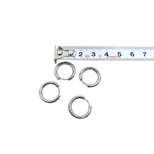 Stainless Steel: 12mm Stainless Steel Hoops- 2 pair, 2 Colours