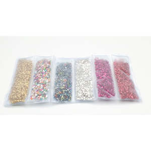 Crushed Glass: Crushed Glass 5 piece Set- Metallic Mix