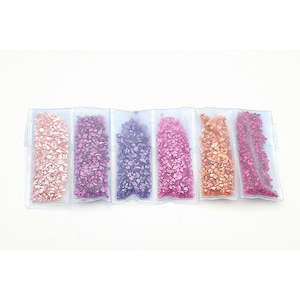 Crushed Glass: Crushed Glass 5 piece Set- Valentines Day Mix