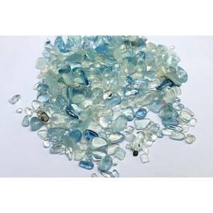 Crushed Glass: Aquamarine Crystal Chips 2-4mm