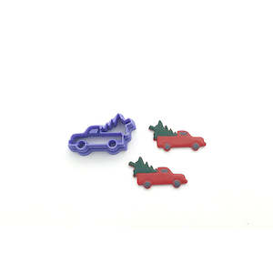 Christmas Collection: Christmas Truck with Tree Imprint Cutter - 2 sizes