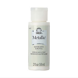 Folk Art Acrylic Metallic Paint - Pearl White