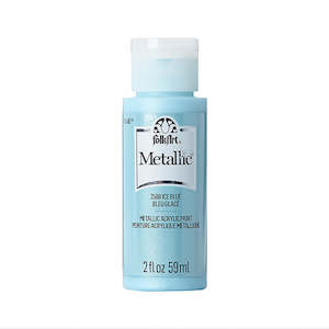 Folk Art Acrylic Metallic Paint - Ice Blue