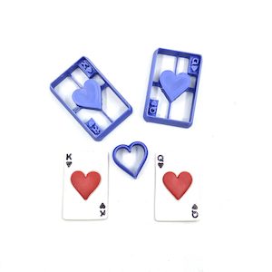 Shape Cutters: Lucky in Love - King & Queen Cards w/Heart - 3pc set