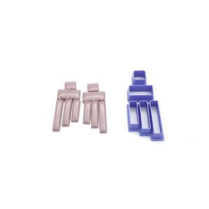 60. 3 Stepped Rectangle Dangle Cutter Set - 3pc