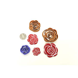 Rose with Imprint Cutter - 2 sizes