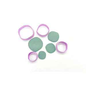 Organic Shapes: 115. Organic Circle - 4 piece set