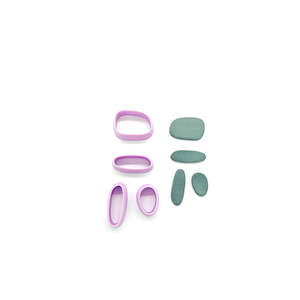 Organic Shapes: 114. Organic Drop 6 - 4 piece set