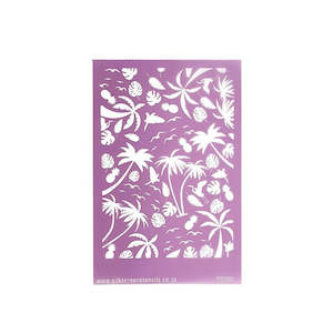 Silk Screen - Tropical Pattern