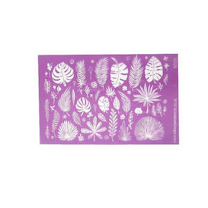 Silkscreens Floral: Silk Screen - Tropical Leaves