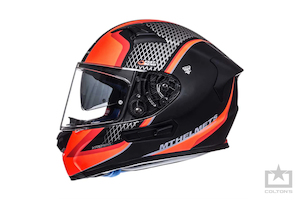 MT Helmets KRE SV Momentum Matt Black/Titanium/Tense Red - Colton's Motor Vehicl…