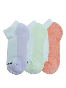 Cotton Terry Cushion Foot Liners 3 Pair Pack Columbine