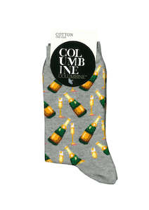 Hosiery: Women's Champagne Cotton Crew Columbine